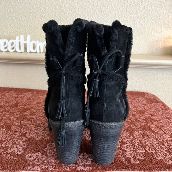 Frye Jen Shearling Short Waterproof Winter Boots Size 9 Black - Picture 7 of 15